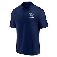 Ensemble de polo Throwback Dallas Cowboys Fanatics blanc/bleu marine pour hommes