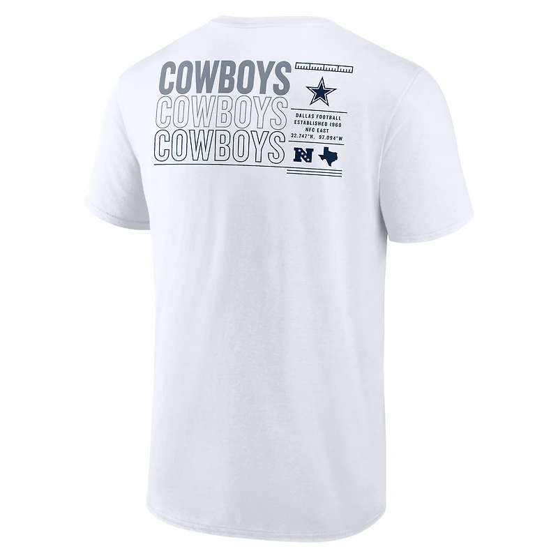 Men's Fanatics White Dallas Cowboys Repeat Stats T-Shirt