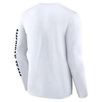 T-shirt à manches longues Fanatics pour homme, blanc, Dallas Cowboys Vision