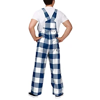 Salopette à carreaux avec grand logo Dallas Cowboys bleu marine FOCO pour homme