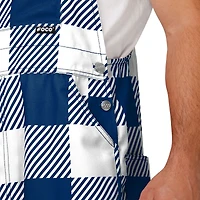 Salopette à carreaux avec grand logo Dallas Cowboys bleu marine FOCO pour homme