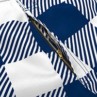 Salopette à carreaux avec grand logo Dallas Cowboys bleu marine FOCO pour homme