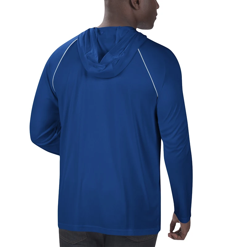 T-shirt à capuche manches longues G-III Extreme Royal Dallas Cowboys pour hommes