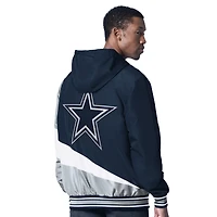 Veste à capuche réversible entièrement zippée G-III Sports by Carl Banks pour homme, bleu marine/anthracite, Dallas Cowboys Dual Threat