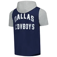 Men's G-III Sports by Carl Banks  Navy Dallas Cowboys Adaptive Home Team Magnetic Button-Up Top