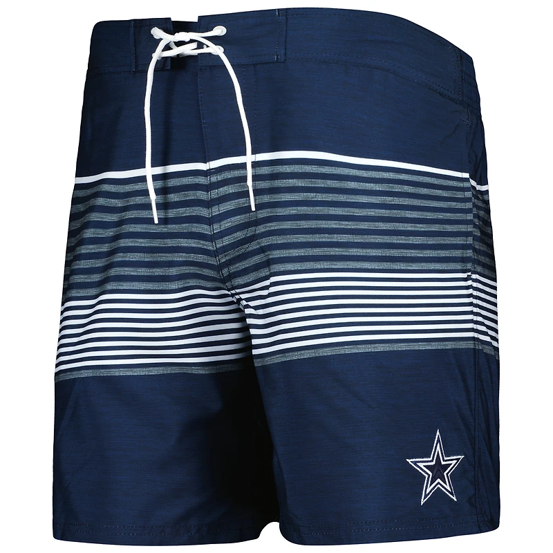 Short de volley Coastline Dallas Cowboys G-III Sports by Carl Banks pour homme, bleu marine