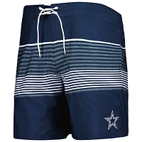 Short de volley Coastline Dallas Cowboys G-III Sports by Carl Banks pour homme, bleu marine