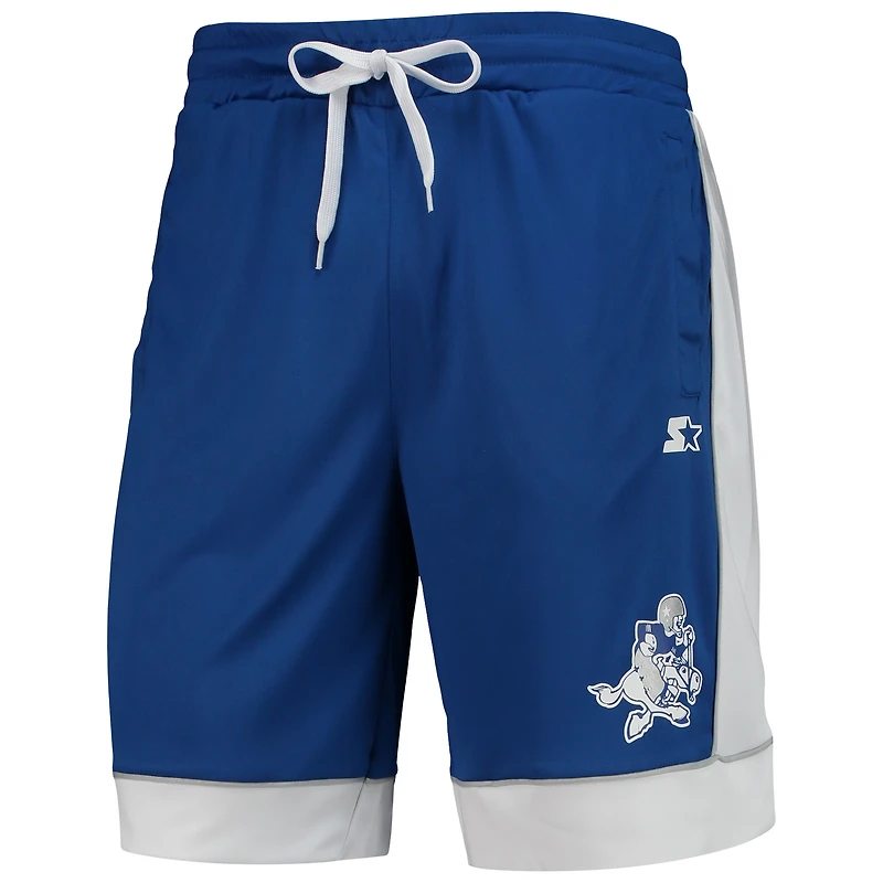 Short tendance préféré des fans Dallas Cowboys G-III Sports by Carl Banks pour homme, bleu royal/blanc