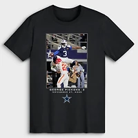 Men's George Pickens Black Dallas Cowboys NFL Flash Features Week 13 T-Shirt