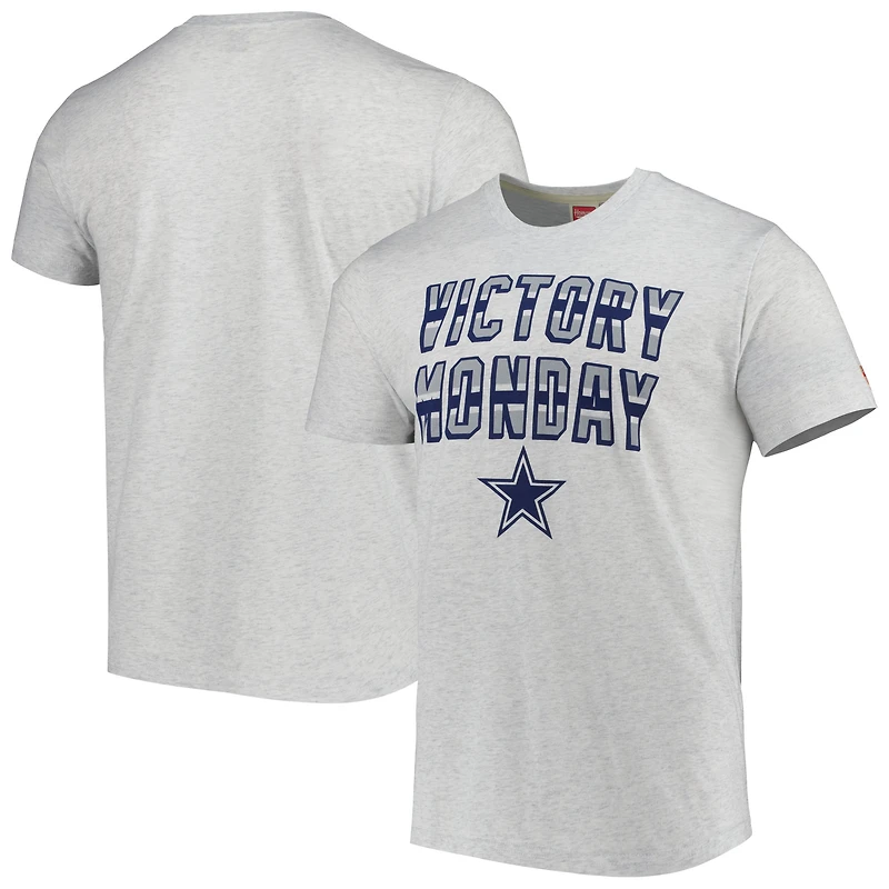 Men's Homage Ash Dallas Cowboys Victory Monday Tri-Blend T-Shirt