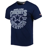 Men's Homage Navy Dallas Cowboys Super Bowl Classics Tri-Blend T-Shirt