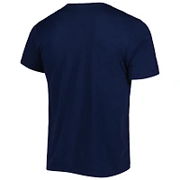 Men's Homage Troy Aikman & Michael Irvin Heather Navy Dallas Cowboys NFL Jam Retired Tri-Blend T-Shirt