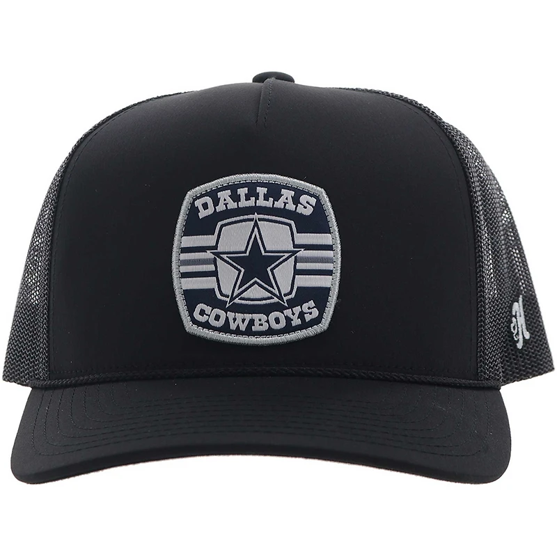 Casquette ajustable HOOey pour homme avec patch en corde des Cowboys de Dallas noirs