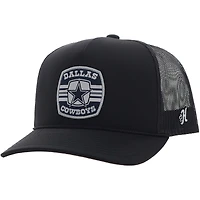 Casquette ajustable HOOey pour homme avec patch en corde des Cowboys de Dallas noirs