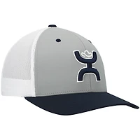 Casquette HOOey Dallas Cowboys Tri-Color H Trucker Snapback gris/bleu marine pour homme