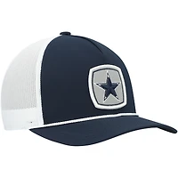 Casquette snapback HOOey Dallas Cowboys Star Patch Rope Trucker pour homme, bleu marine/blanc