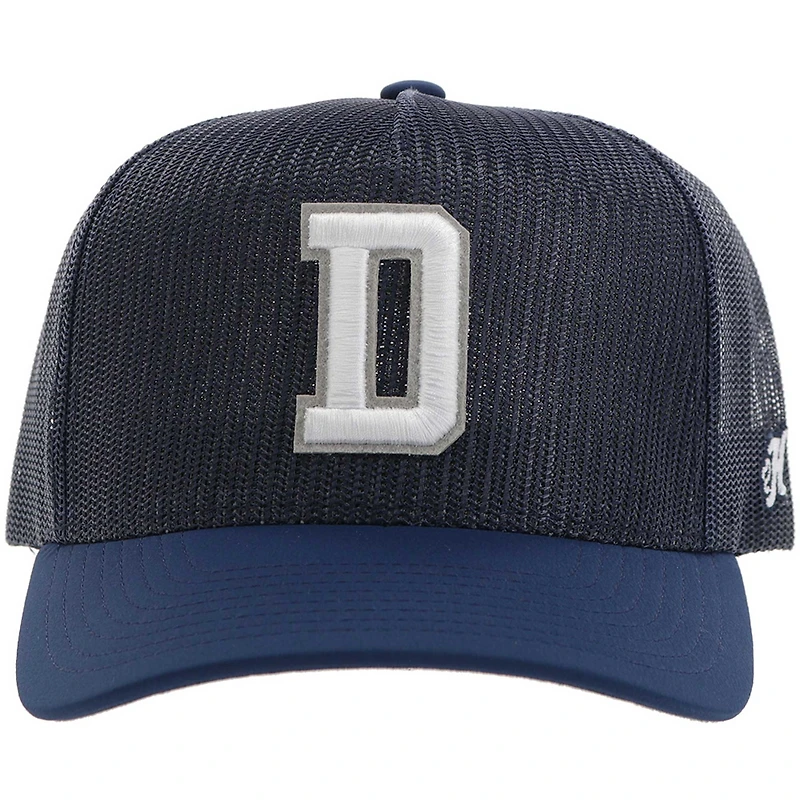 Men's HOOey Navy Dallas Cowboys All Mesh Trucker Adjustable Hat