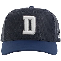Men's HOOey Navy Dallas Cowboys All Mesh Trucker Adjustable Hat