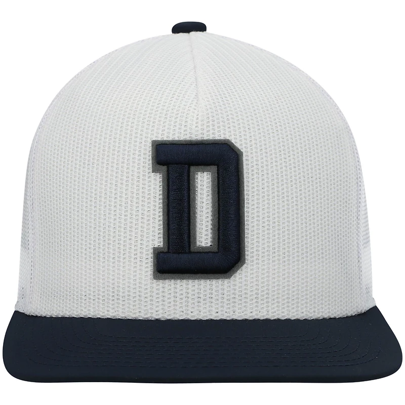 Men's HOOey White/Navy Dallas Cowboys Logo Snapback Hat