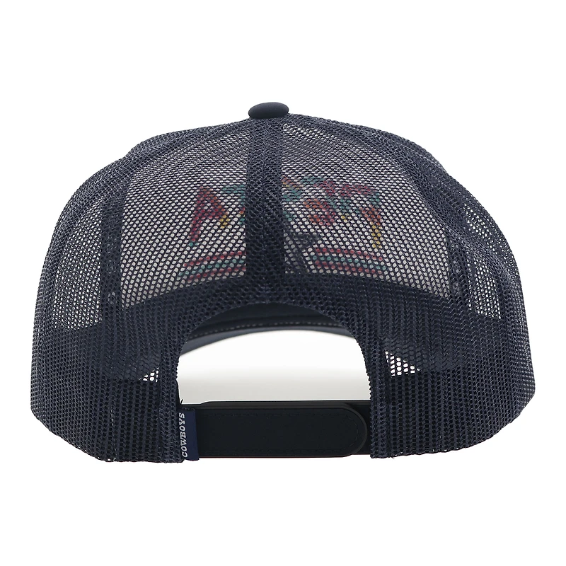 Men's HOOey  White/Navy Dallas Cowboys NFL Fiesta Adjustable Trucker Hat