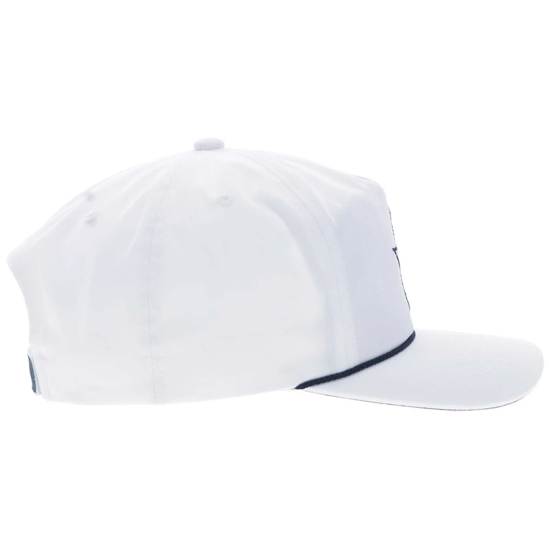 Casquette ajustable en corde avec logo étoile des Cowboys de Dallas pour homme HOOey White