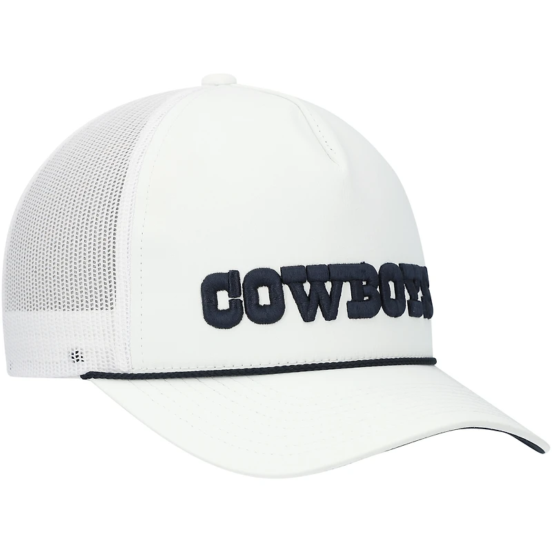 Casquette HOOey Dallas Cowboys Wordmark Rope Trucker Snapback pour homme
