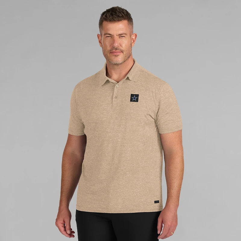 Polo à quatre points crème Dallas Cowboys J. Palmer pour homme