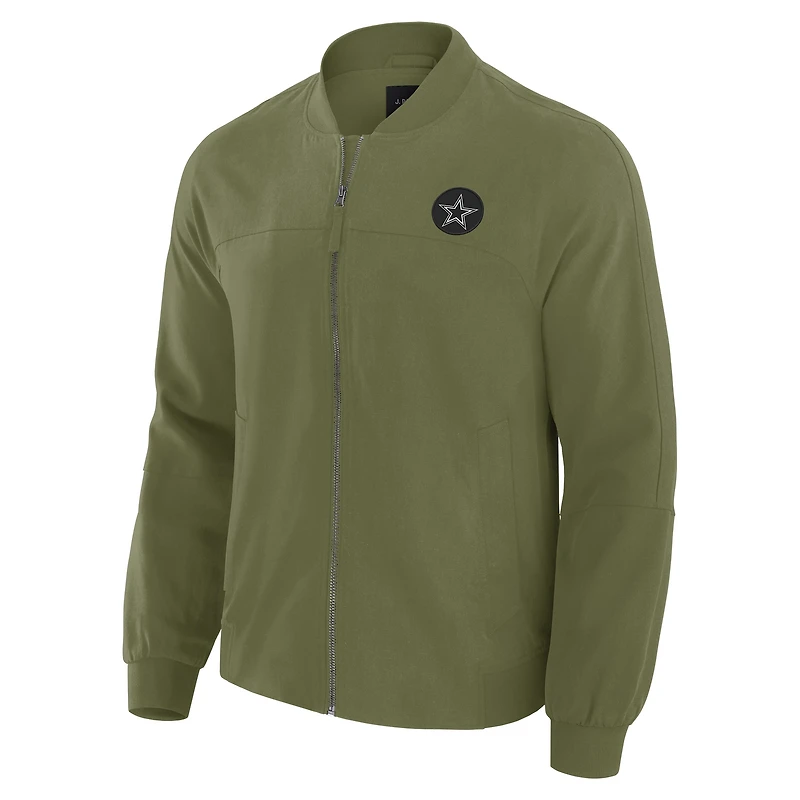 Veste légère à fermeture éclair complète J. Palmer Green Dallas Cowboys pour homme
