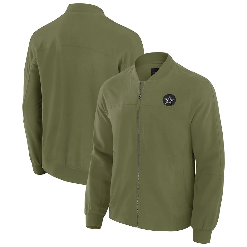 Veste légère à fermeture éclair complète J. Palmer Green Dallas Cowboys pour homme