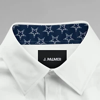 Chemise boutonnée à manches longues pour homme J. Palmer Dallas Cowboys Man-In-Motion blanche