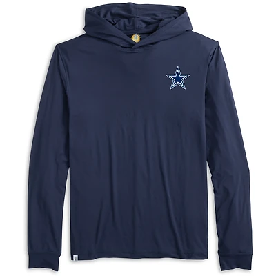 T-shirt à capuche manches longues pour homme johnnie-O Navy Dallas Cowboys Talon