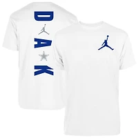 T-shirt à imprimé vertical blanc Dallas Cowboys Jordan Brand Dak Prescott pour homme