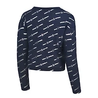 T-shirt à manches longues bleu marine Dallas Cowboys de Lauren James pour homme