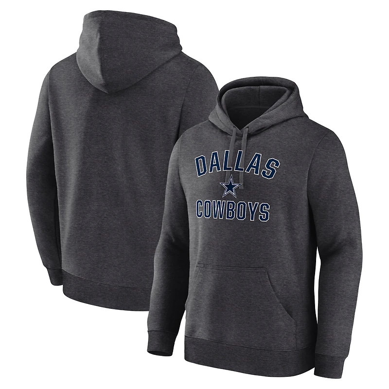 Men's Logo Athletic Navy Dallas Cowboys Arch Victory Hoodie