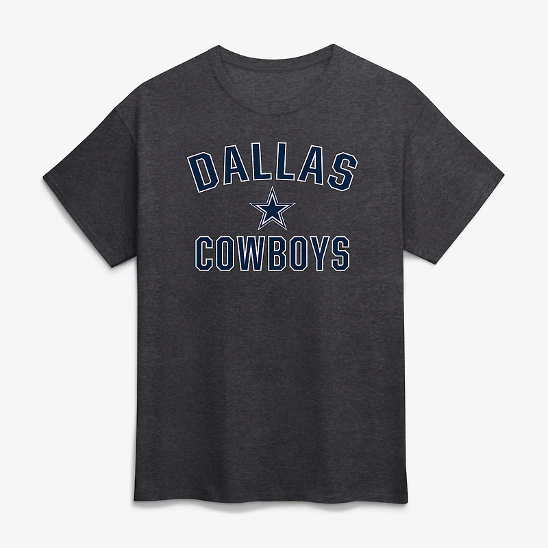 Men's Logo Athletic Navy Dallas Cowboys Cotton Victory Arch T-Shirt