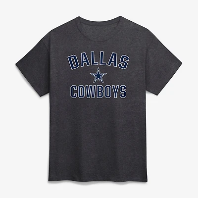 Men's Logo Athletic Navy Dallas Cowboys Cotton Victory Arch T-Shirt