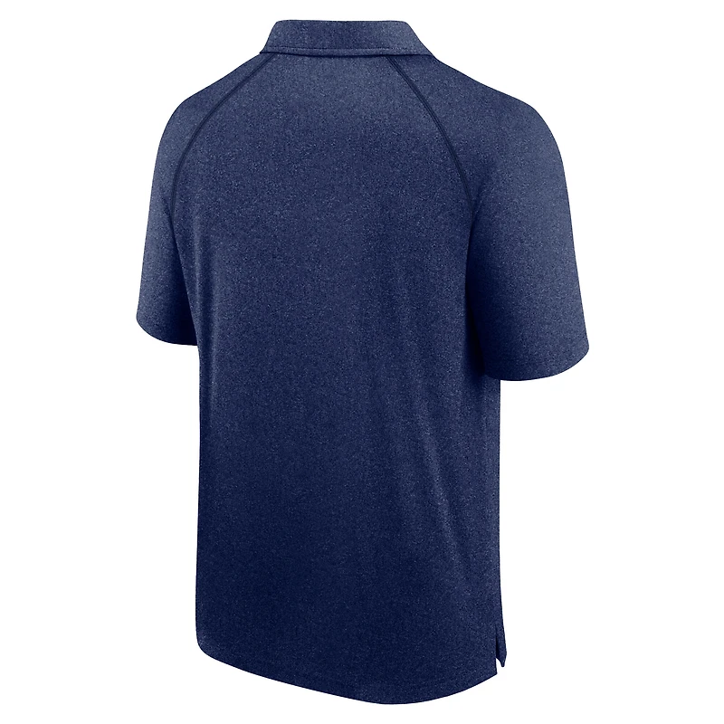 Polo raglan bleu marine chiné avec logo Athletic pour homme des Cowboys de Dallas Making Waves
