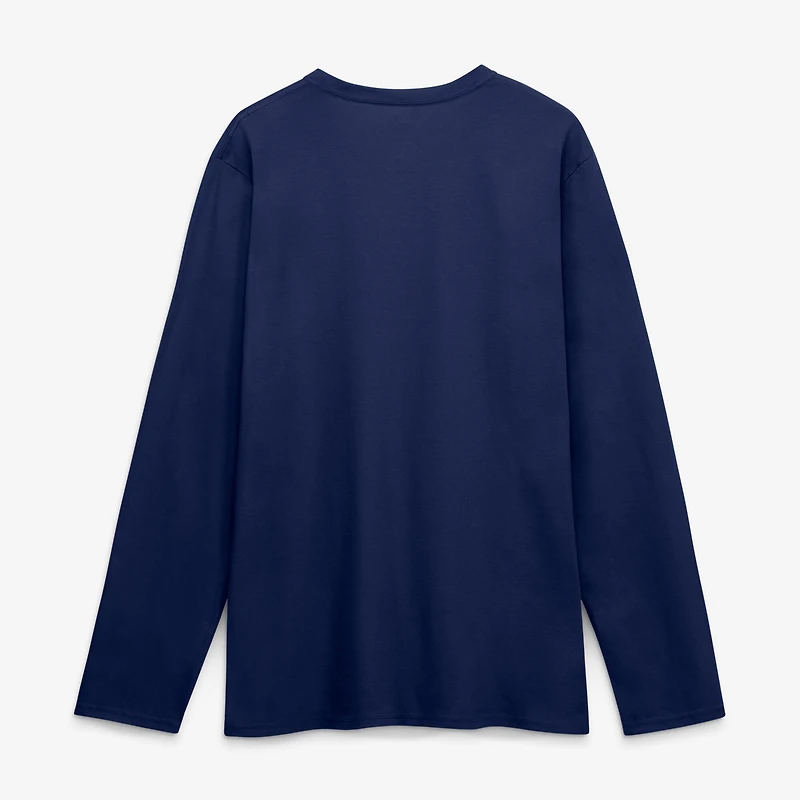Men's Logo Athletic Navy Dallas Cowboys Primary Long Sleeve T-Shirt