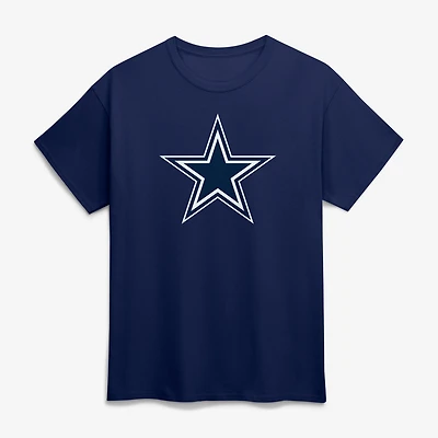 Men's Logo Athletic  Navy Dallas Cowboys Primary T-Shirt