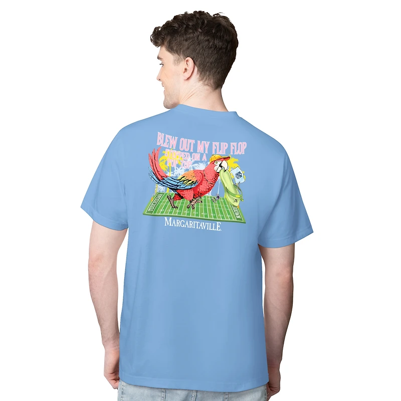 T-shirt tongs bleu clair Dallas Cowboys Margaritaville pour homme
