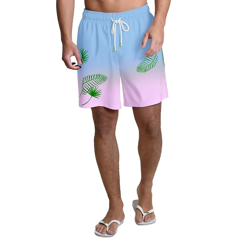 Men's Margaritaville Light Blue Dallas Cowboys Sunset On The Beach Swim Shorts