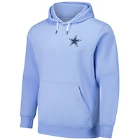 Sweat à capuche teint en pièce bleu clair Dallas Cowboys Time Flies Margaritaville pour homme