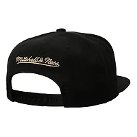 Men's Mitchell & Ness Black Dallas Cowboys Cream Script Snapback Hat