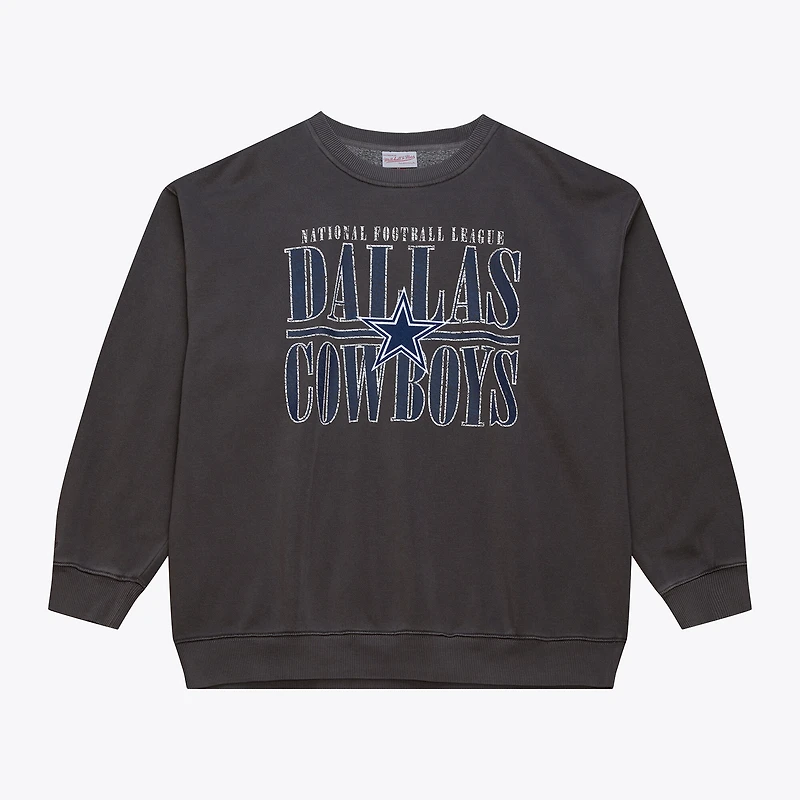 Sweat-shirt en molleton noir Mitchell & Ness pour homme