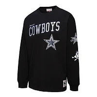 T-shirt à manches longues noir Mitchell & Ness pour homme
