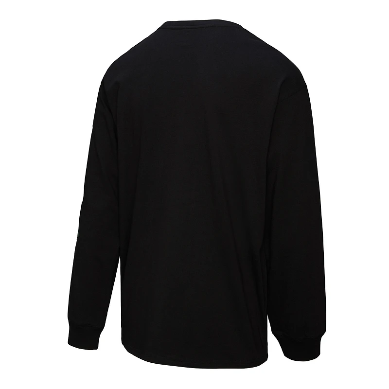 T-shirt à manches longues noir Mitchell & Ness pour homme