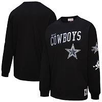 T-shirt à manches longues noir Mitchell & Ness pour homme