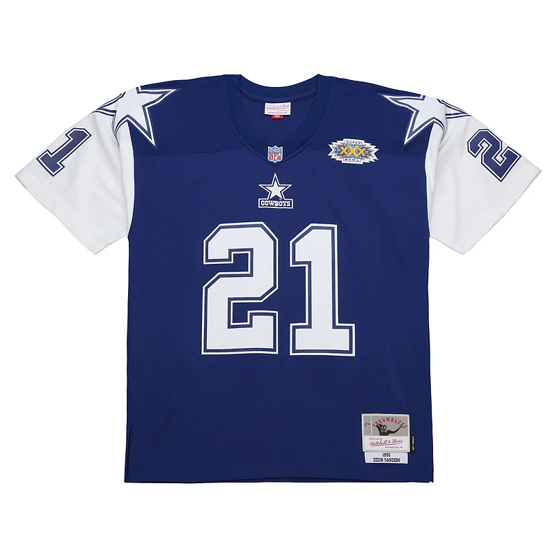 Men's Mitchell & Ness Deion Sanders Navy Dallas Cowboys 1995 Legacy Replica Jersey