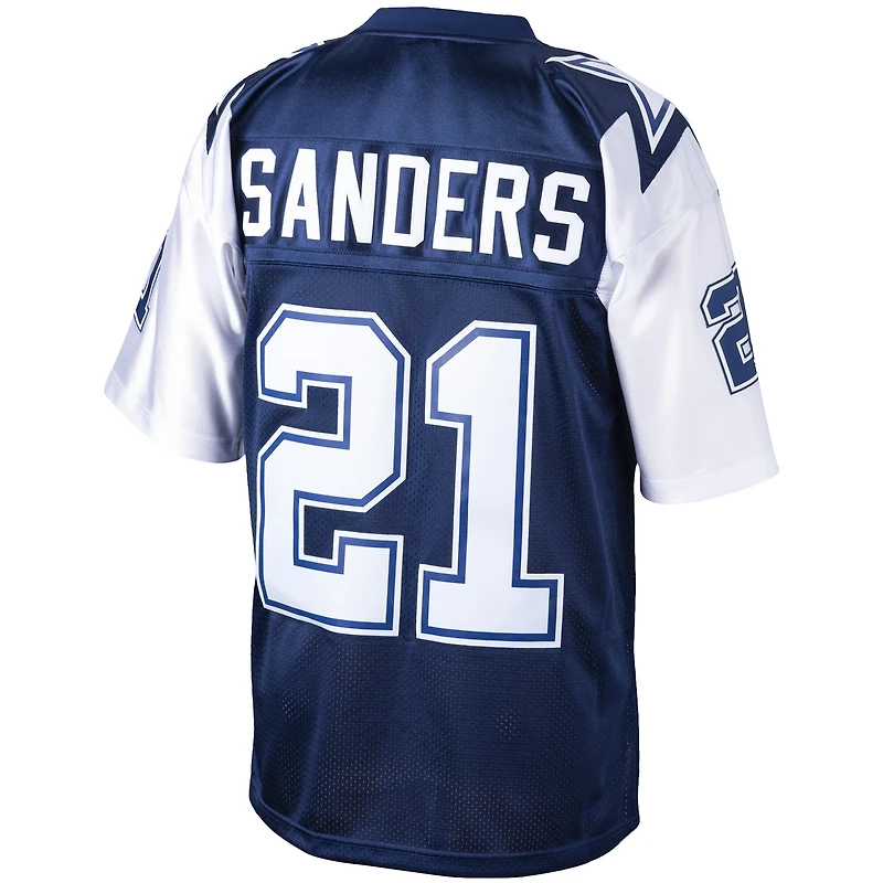 Men's Mitchell & Ness Deion Sanders Navy Dallas Cowboys Big Tall 1995 Retired Player Replica Jersey