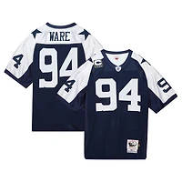 Maillot de joueur retraité authentique Throwback 2011 Mitchell & Ness DeMarcus Ware Navy Dallas Cowboys pour hommes